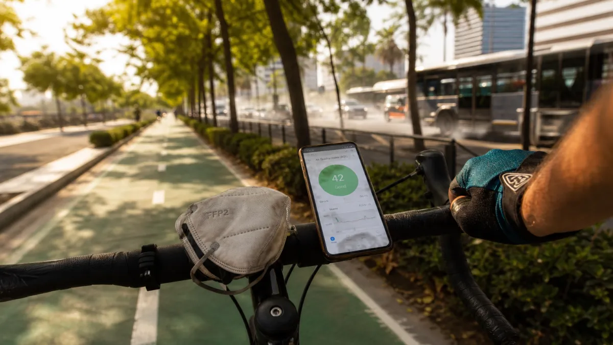 Se prémunir de la pollution urbaine à vélo : guide complet